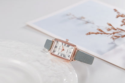 Women Watch Fashion Designer Rectangle Dial Quartz Watch For Women's Watch Casual Leather Strap Business Wristwatch Reloj para Mujeres