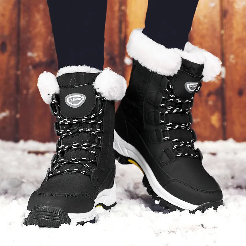 Winter Boots For Women - Botas de Invierno de Mujer Classic Snow Boots Winter Warm Shoes Handmade Platform Boots Ankle