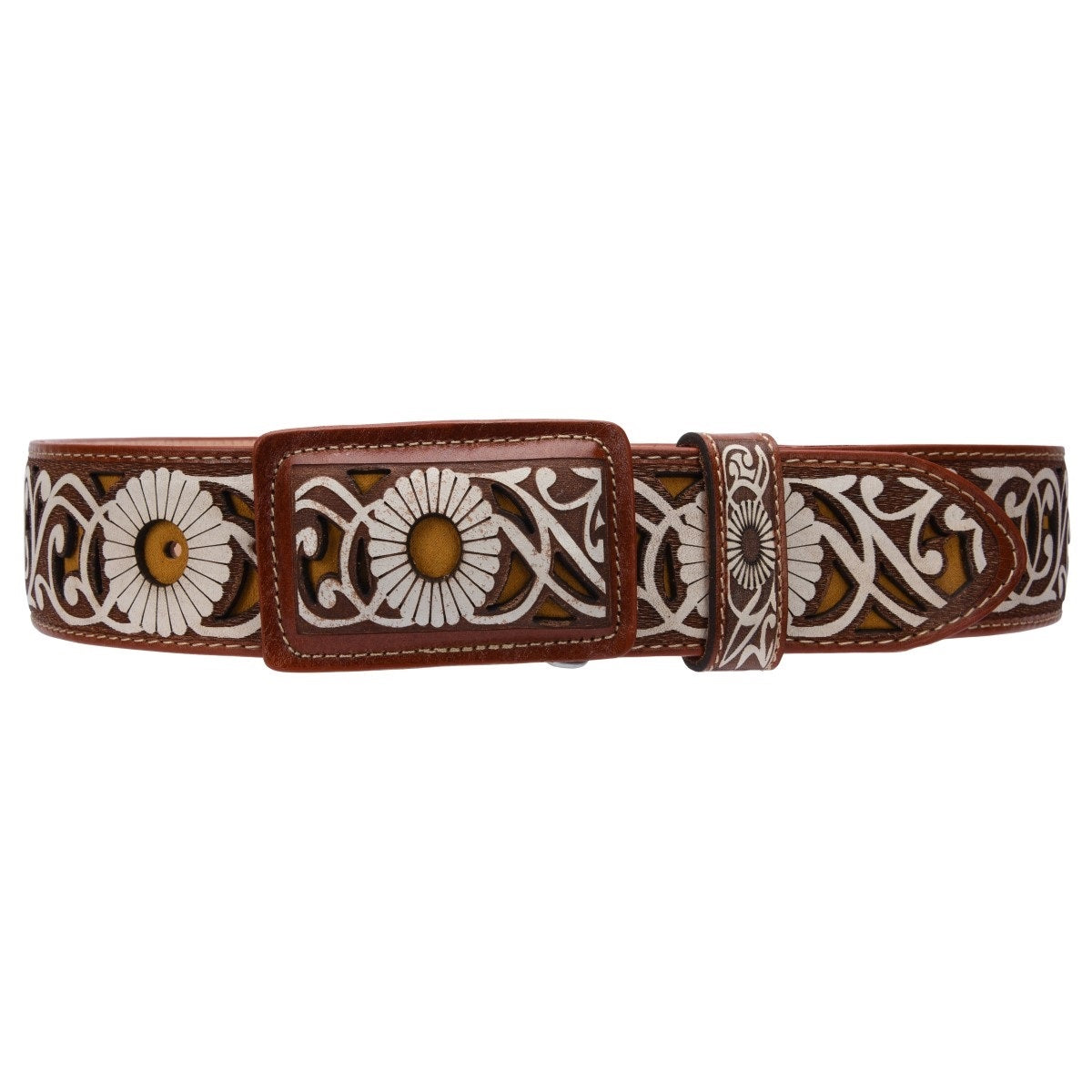 Leather Belt NA-WD1567-1518 Cinturon de Piel