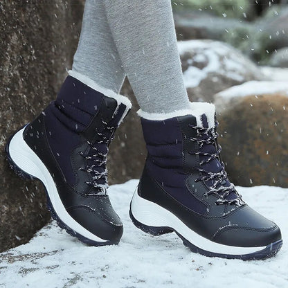 Winter Boots For Women - Botas de Invierno de Mujer Trend Fur Ankle Boots Platform Snow