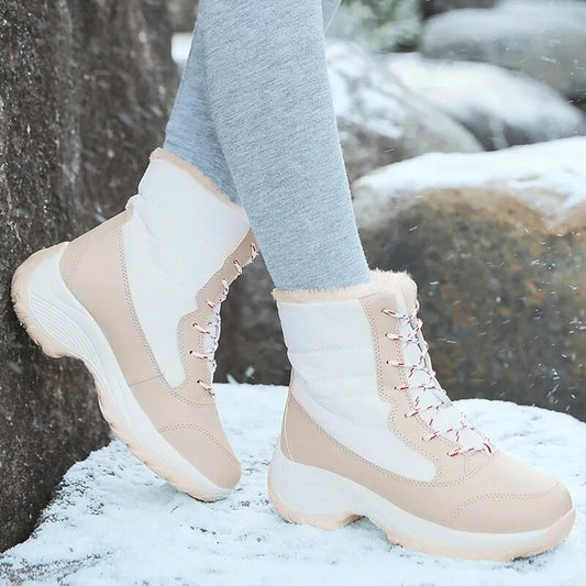 Winter Boots For Women - Botas de Invierno de Mujer Trend Fur Ankle Boots Platform Snow