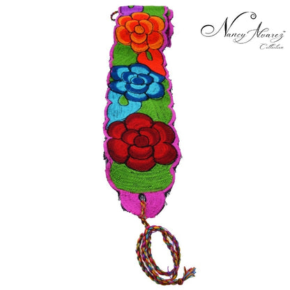 Mexican Embroidered Belt NA-TM-78055-B Pink