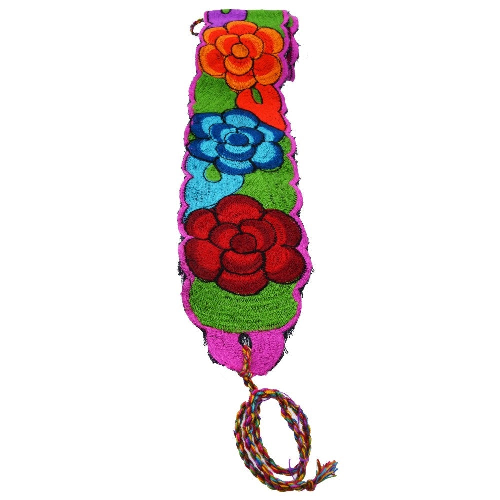 Mexican Embroidered Belt NA-TM-78055-B Pink