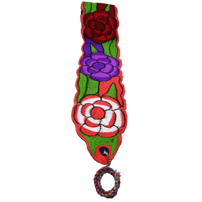 Mexican Embroidered Belt NA-TM-78055-C Red Multi