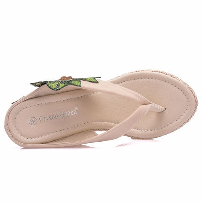 Woman Wedges Slippers Home Casual Beach Flip Flops Lady Sandals Summer Sexy High Heels