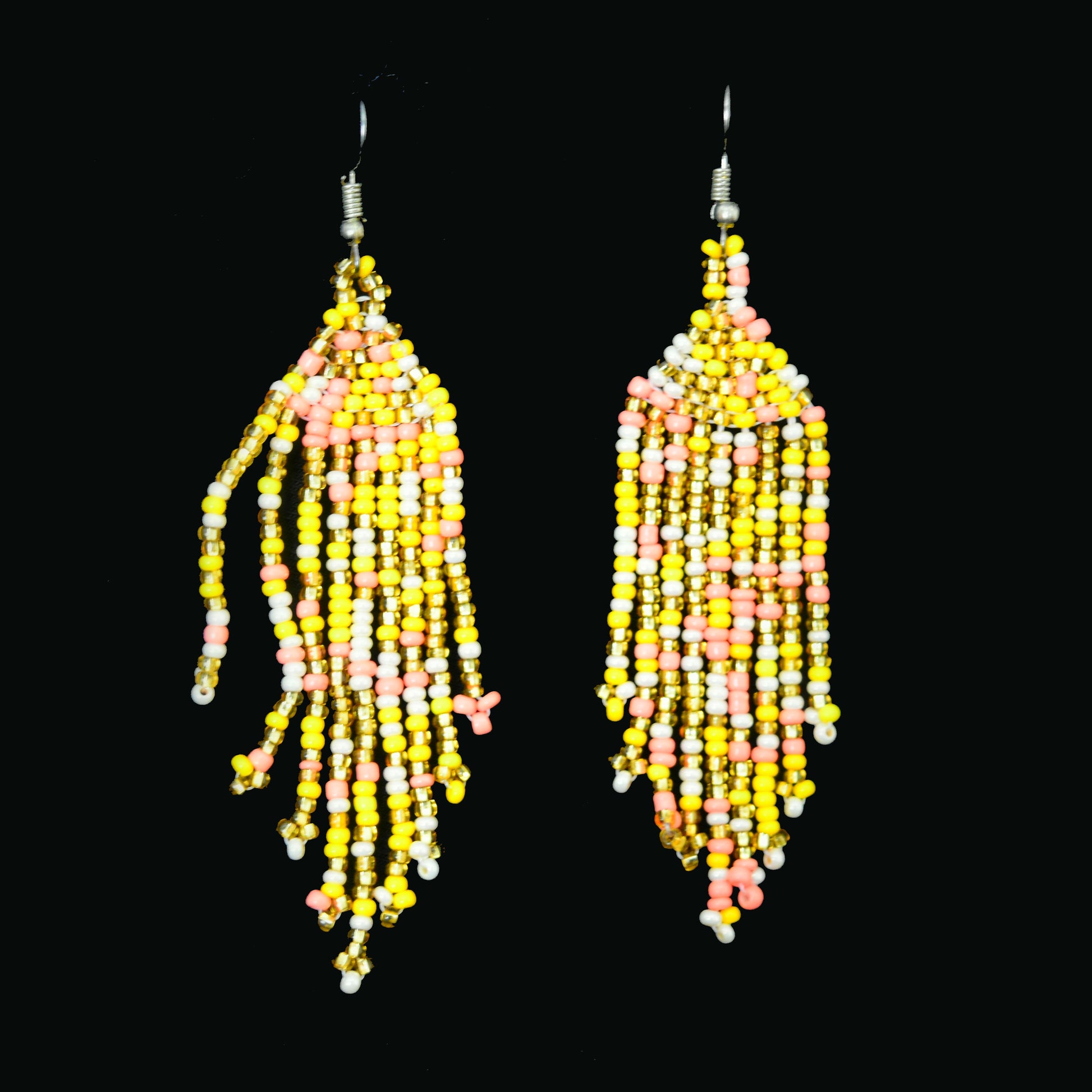 NA-OV-1003-Y beaded Jewelry earrings for women Nancy Alvarez Collection