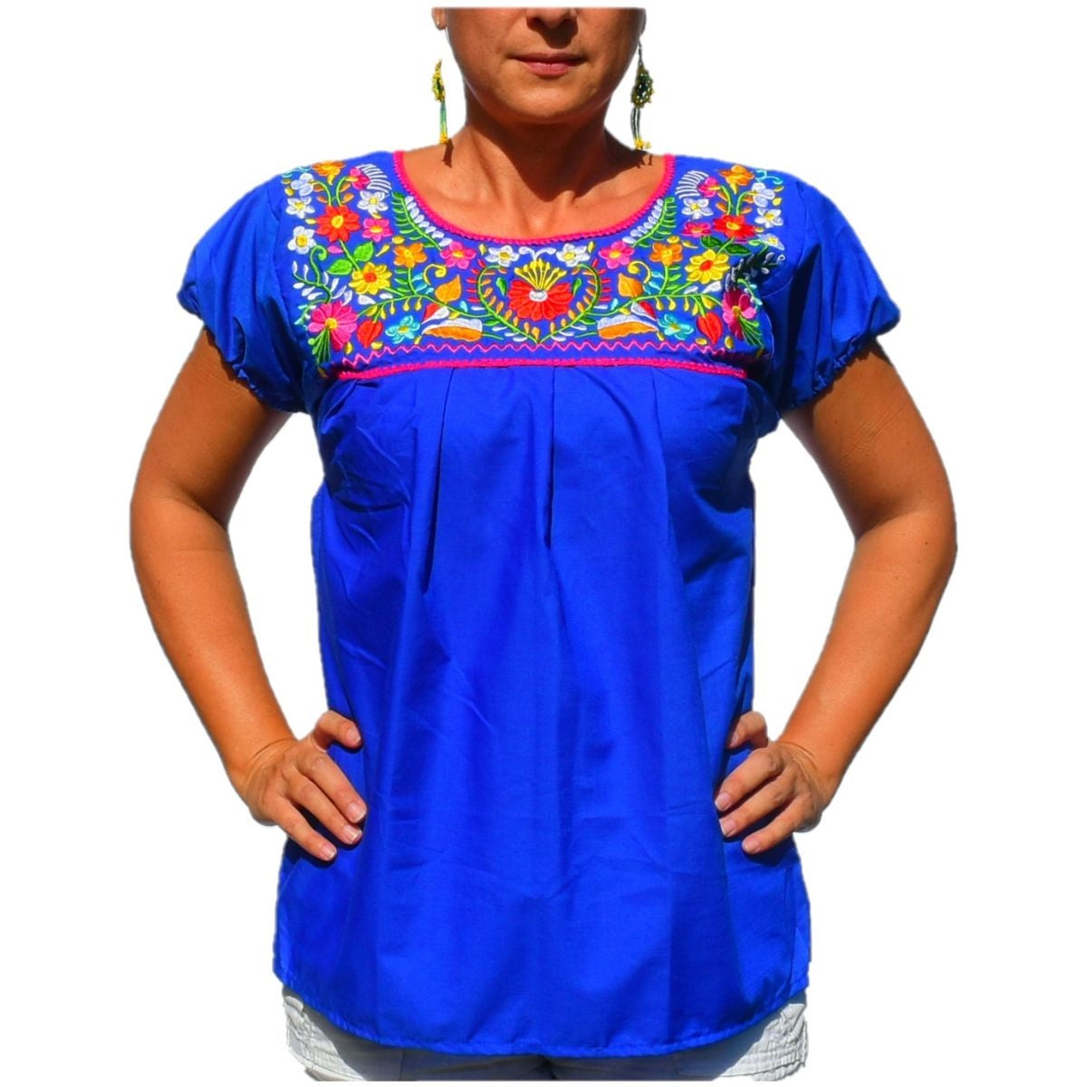 Embroidered Blouse NA-TM-77108-B