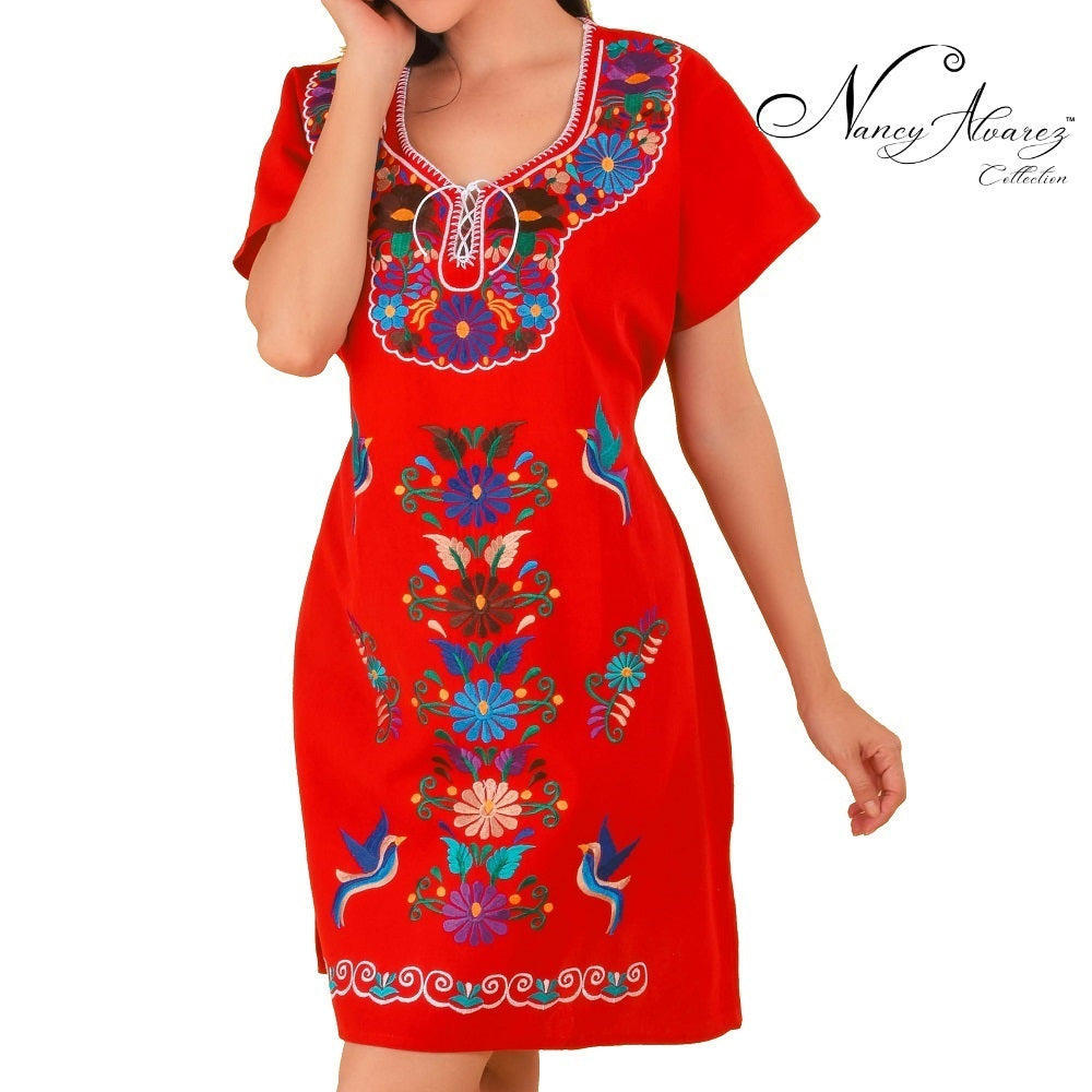 Mexican Embroidered Dress TM-77124