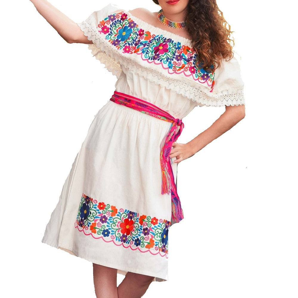 Mexican Embroidered Dress NA-TM-77301
