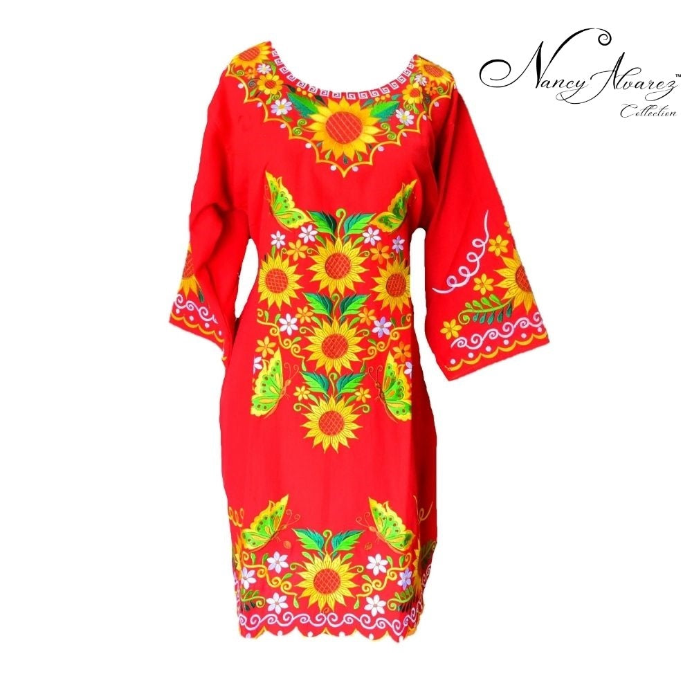 Mexican Embroidered Dress NA-TM-77373-2