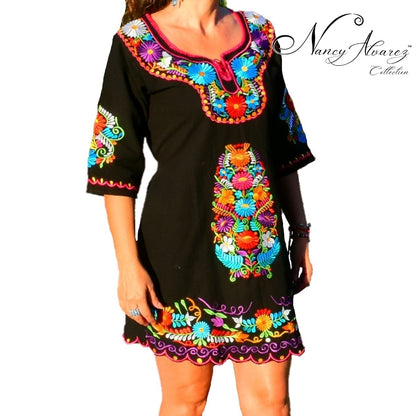 Mexican Embroidered Dress NA-TM-77373