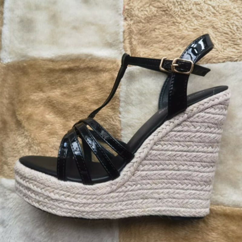 Wedges for Women rope shoes heel platform sandals