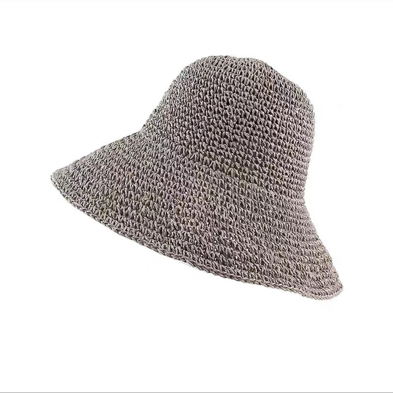 Hats for Women Raffia Sun Hat Wide Brim Floppy Summer Hats For Women B –  Nancy Alvarez Collection
