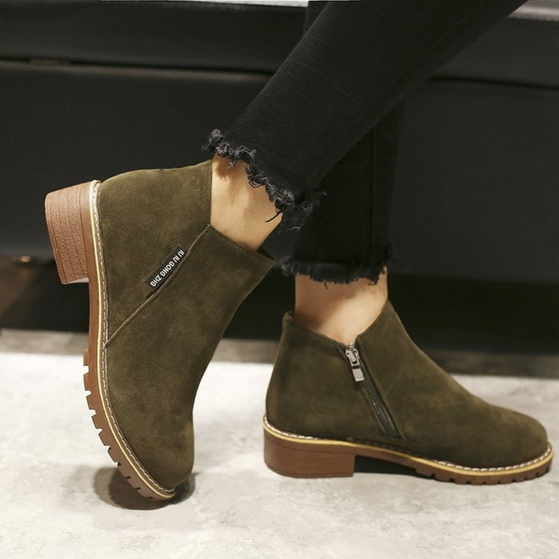 Women Boots Autumn Winter Women Boots Classics Zipper Shoes Female Motorcycle Ankle Boots Botas Mujer Fashion Casual Ladies Shoes